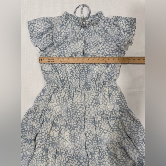 Blu Pepper Light Blue and White Ruffle Top-#1230 - Picture 5 of 6